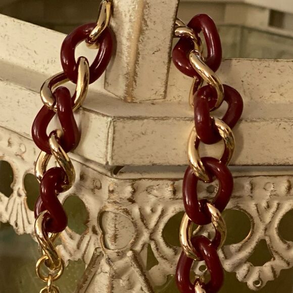 💍Rustic Cuff Clasp Bracelet - brown and gold braid pattern. NWOT. - Picture 2 of 9